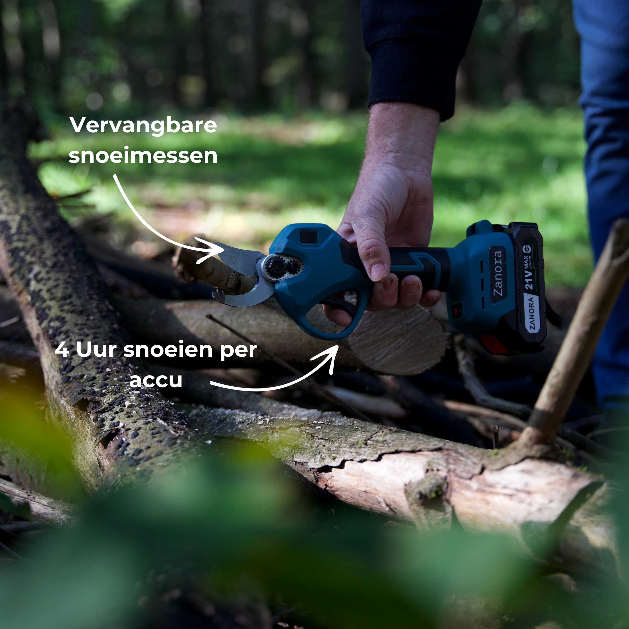 ZanoraGarden®Elektrische_Snoeischaar met vervangbare snoeimessen