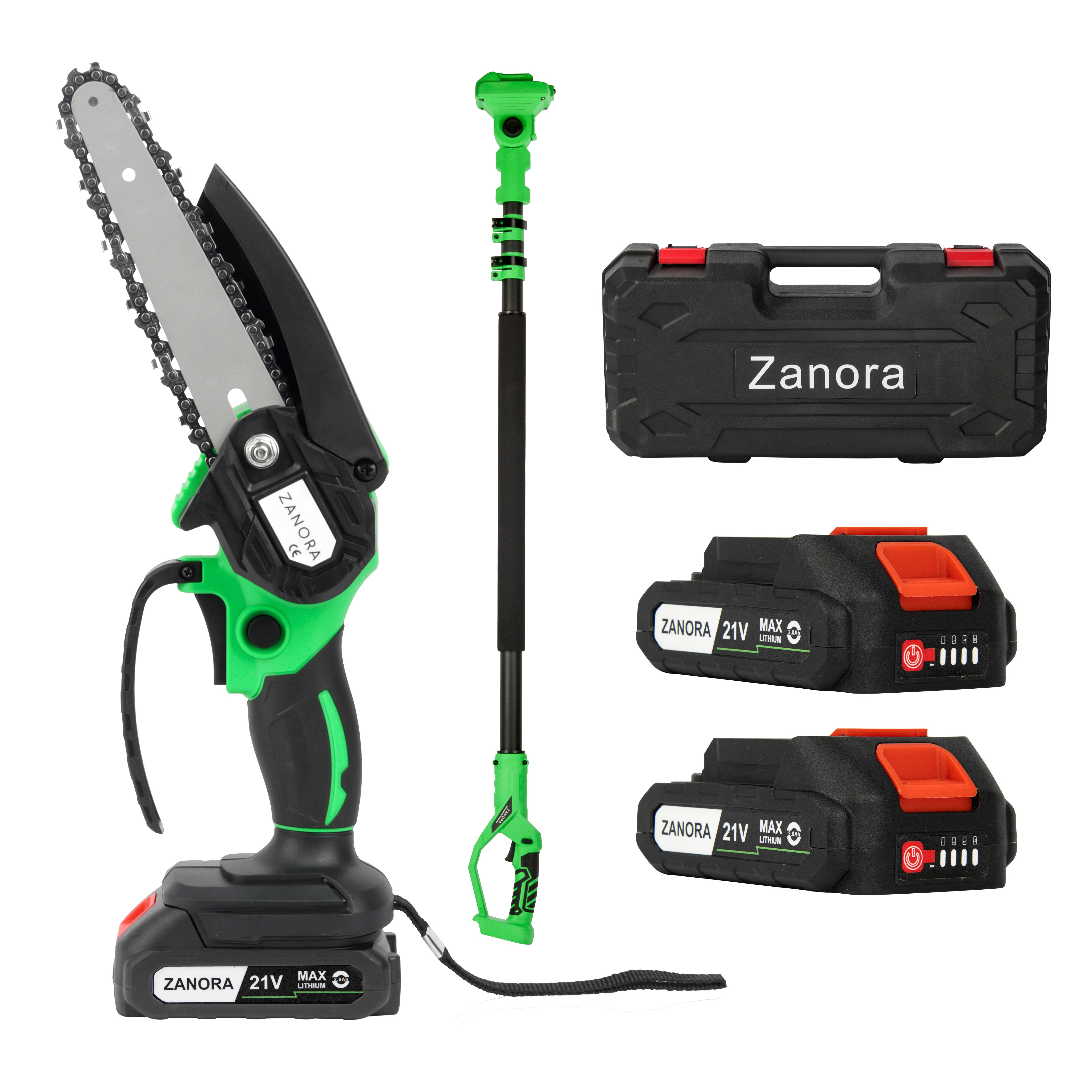 Zanora® Kettingzaag + Telescoop Extensie Set